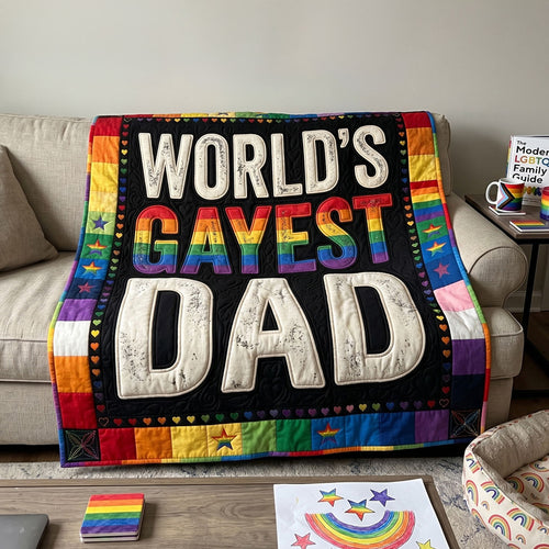 World’s Gayest Dad WN1206016CL Quilt
