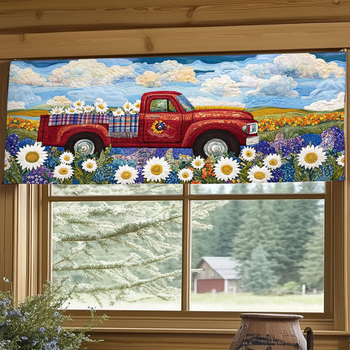 Daisy Truck Day WJ1306030CL Quilted Valance