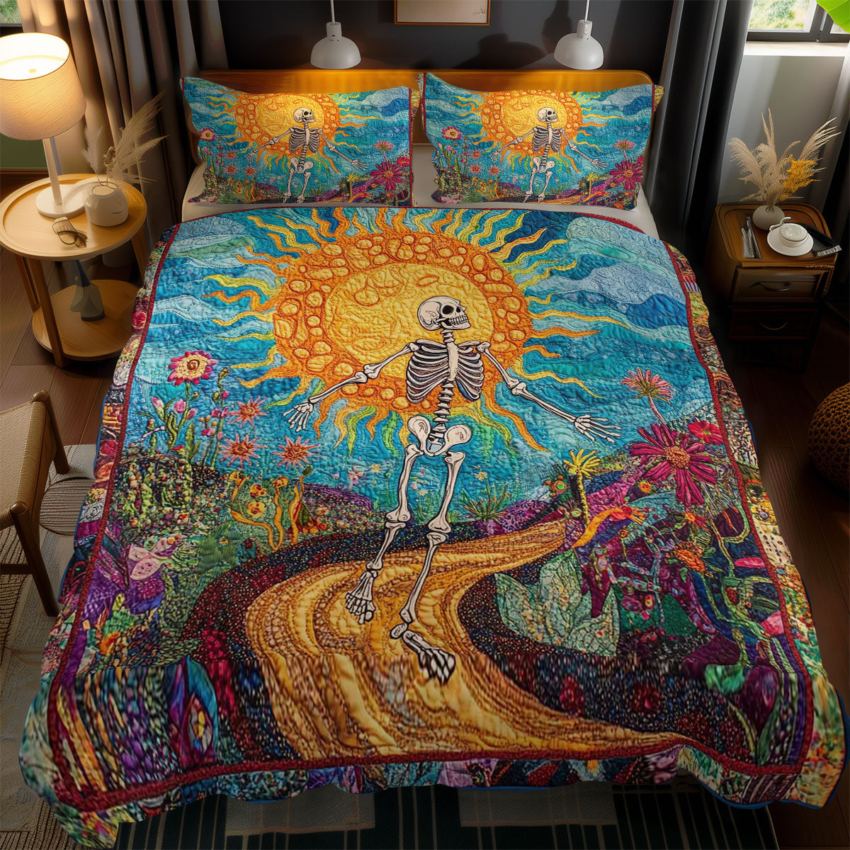 Dancing Skeleton WN1003083CL Duvet Cover Set