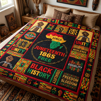 Juneteenth 1865 Free XR1404004CL Quilt