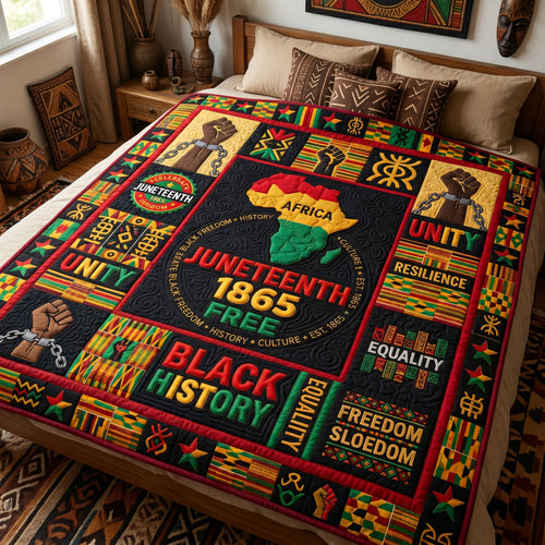 Juneteenth 1865 Free XR1404004CL Quilt