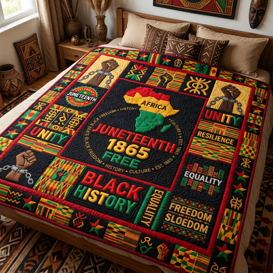 Juneteenth 1865 Free XR1404004CL Quilt