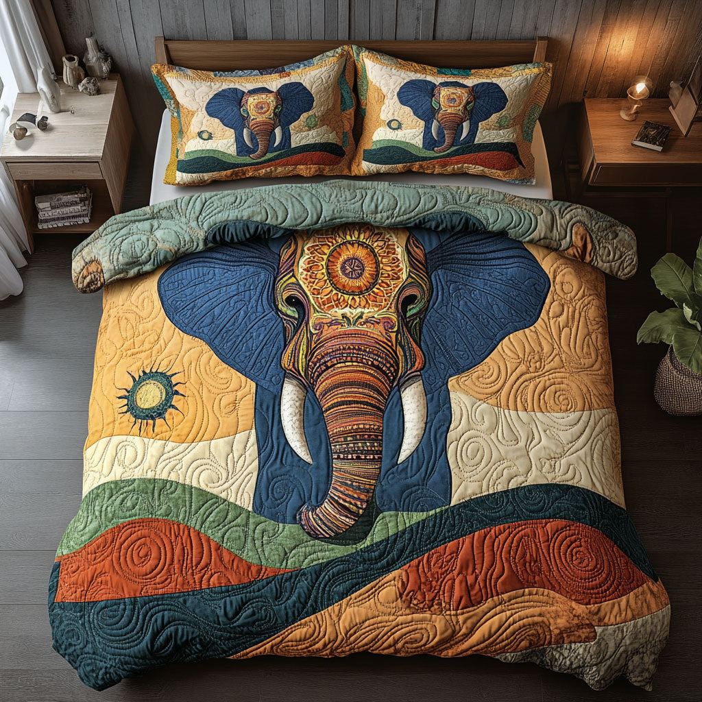 Sacred Path Elephant WN0801073CL Duvet Cover Set