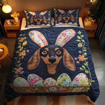 Easter Dachshund Fun WN1701104CL Duvet Cover Set