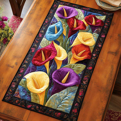 Vibrant Calla Lilies WN2304045CL Quilted Table Runner