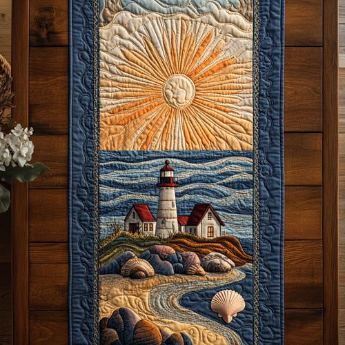 Morningbeam Lighthouse WN0408051CL Quilted Table Runner