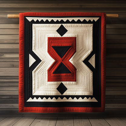 Crimson & Black Geometry KL1301042CL Quilt