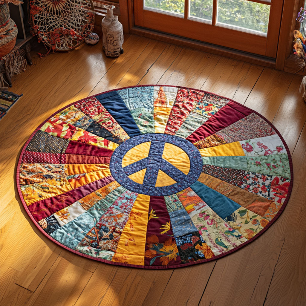 Radiant Peace WJ1905040CL Quilted Round Mat