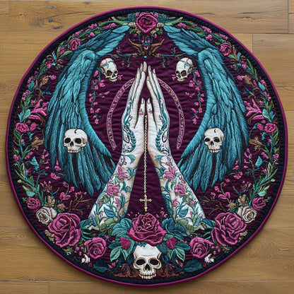 Sunlit Faith WN2708076CL Quilted Round Mat
