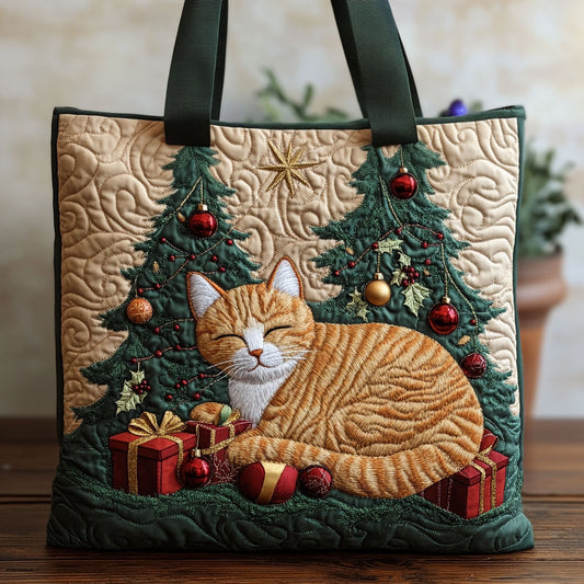 Joyful Meow CP3010034CL Quilted Tote Bag