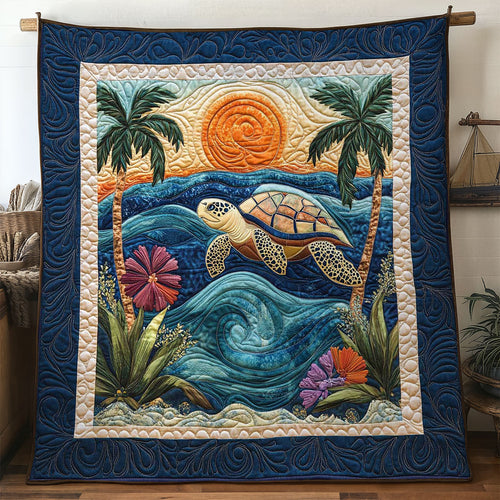 Tropical Turtle Sunset WN0904037CL Quilt