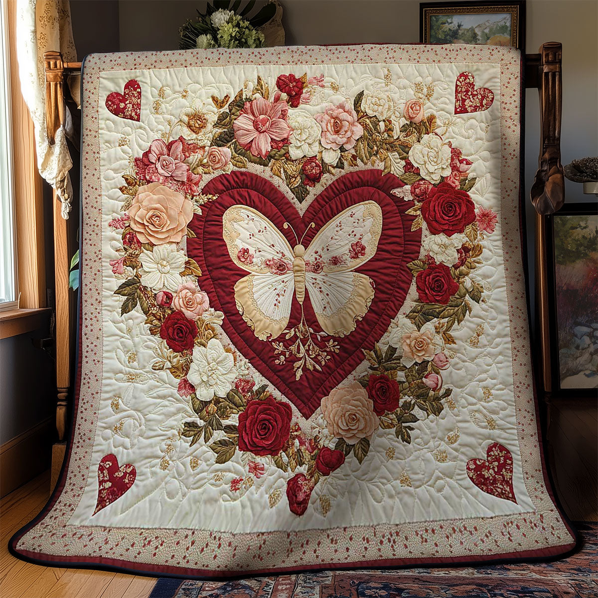 Rose Butterfly WN1102005CL Quilt