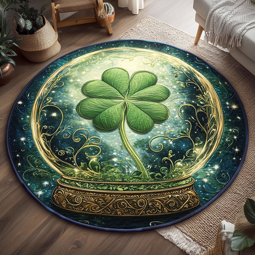 Lucky Clover WJ2105043CL Quilted Round Mat