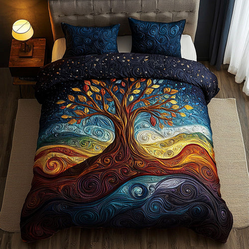 Vibrant Tree Of Life QA1401010CL Duvet Cover Set