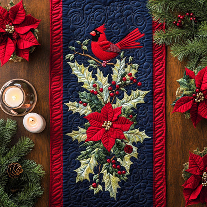 Red Cardinal WJ2304058CL Quilted Table Runner