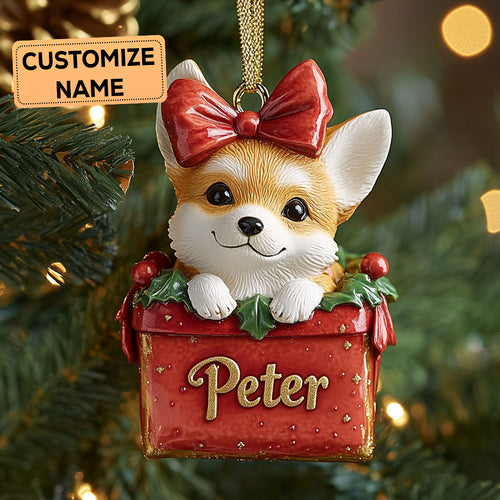 Corgi Spark CP0112013CL Personalized Christmas Ornament