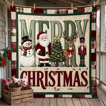 Merry Christmas Holiday Characters WN1105020CL Quilt