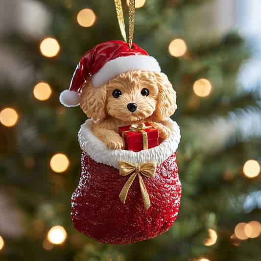 Poodle Stocking CP0312160CL Christmas Ornament