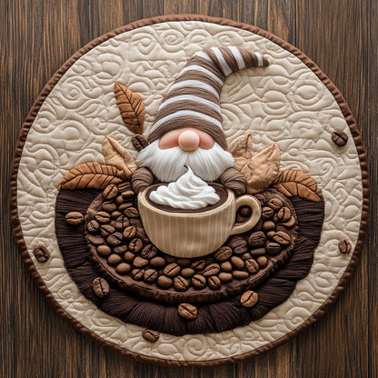 Warm Gnome Brew WN0807091CL Quilted Round Mat
