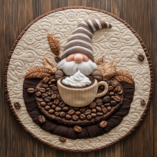Warm Gnome Brew WN0807091CL Quilted Round Mat
