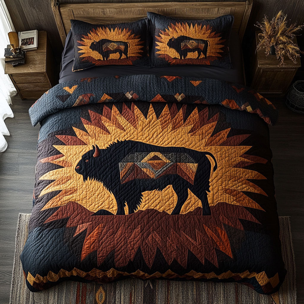 Burnt Gold Bison WN0901010CL Duvet Cover Set