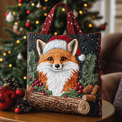 Christmas Fox KL2511011CL Quilted Tote Bag