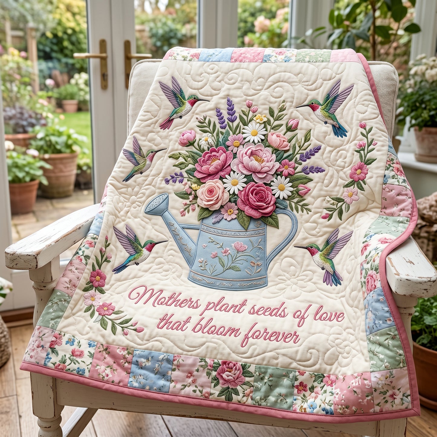 Mothers Plant Seeds Of Love XR0405011CL Quilt