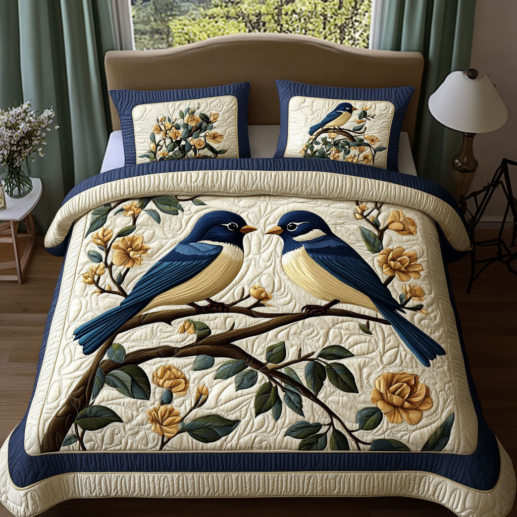 Blue Bird Duo KL1301035CL Duvet Cover Set