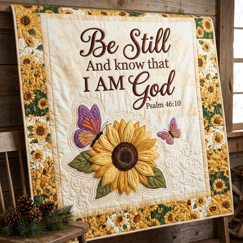 Be Still Sunflower XR2004002CL Quilt