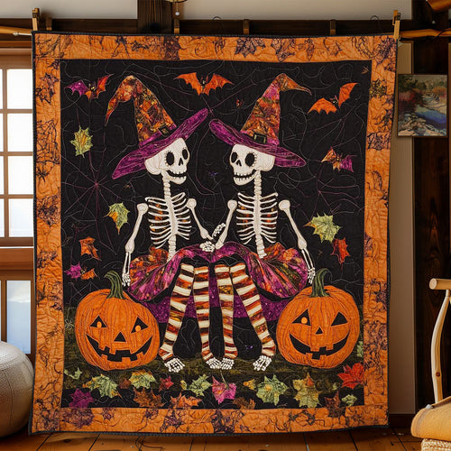 Skeleton Witches' Night WN1401020CL Quilt