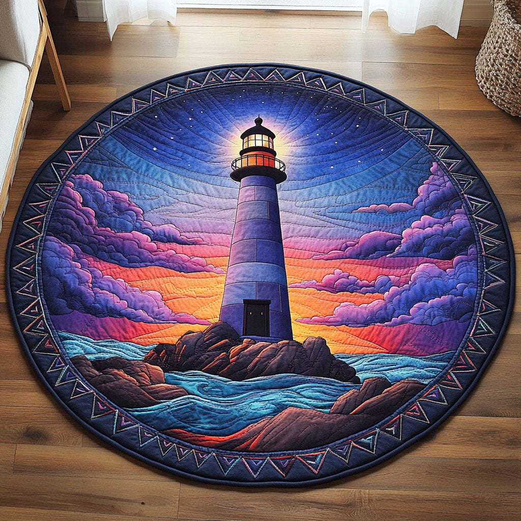 Ocean Twilight CP1601051CL Quilted Round Mat