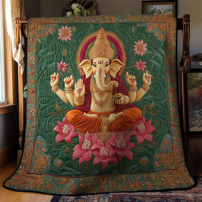 Hinduism Ganesha Abundance WN0503042CL Quilt