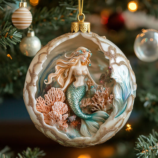 Mermaid Glow CW2511030CL Christmas Ornament