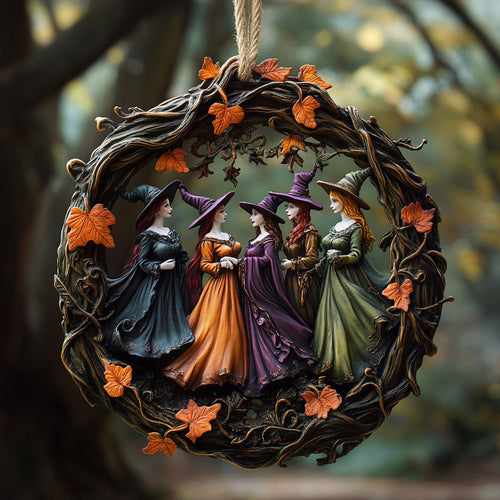 Harvest Witch Dance WN0312006CL Christmas Ornament