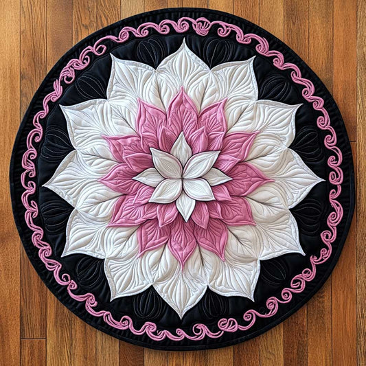 Blush Bloom WN2904063CL Quilted Round Mat