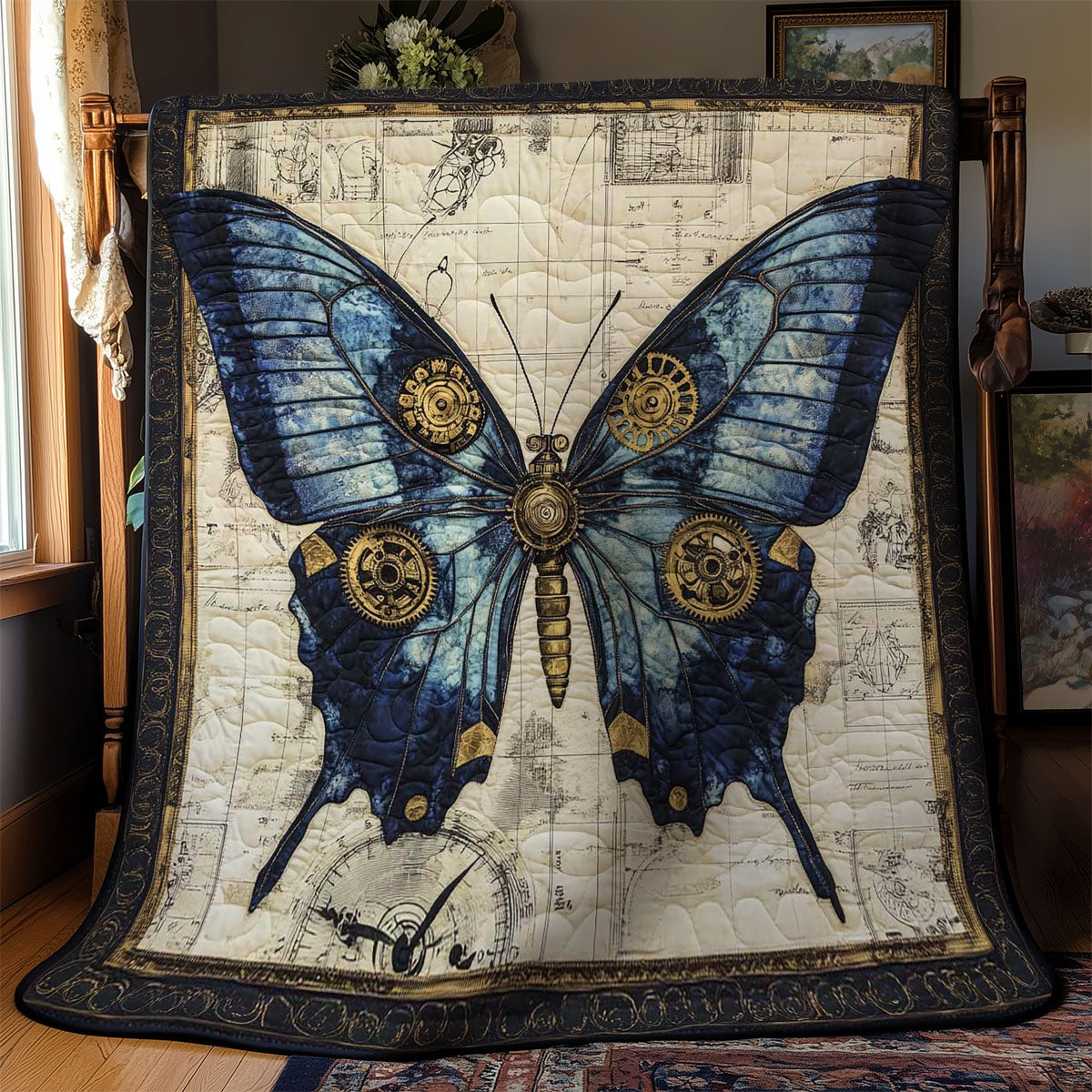 Ethereal Steampunk Butterfly WN0402039CL Quilt