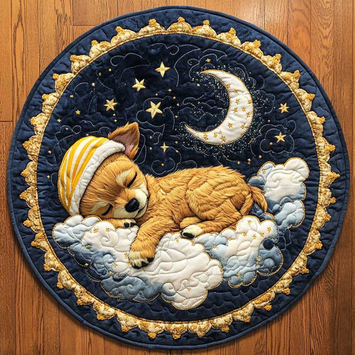 Dreamy Chihuahua WN2804027CL Quilted Round Mat