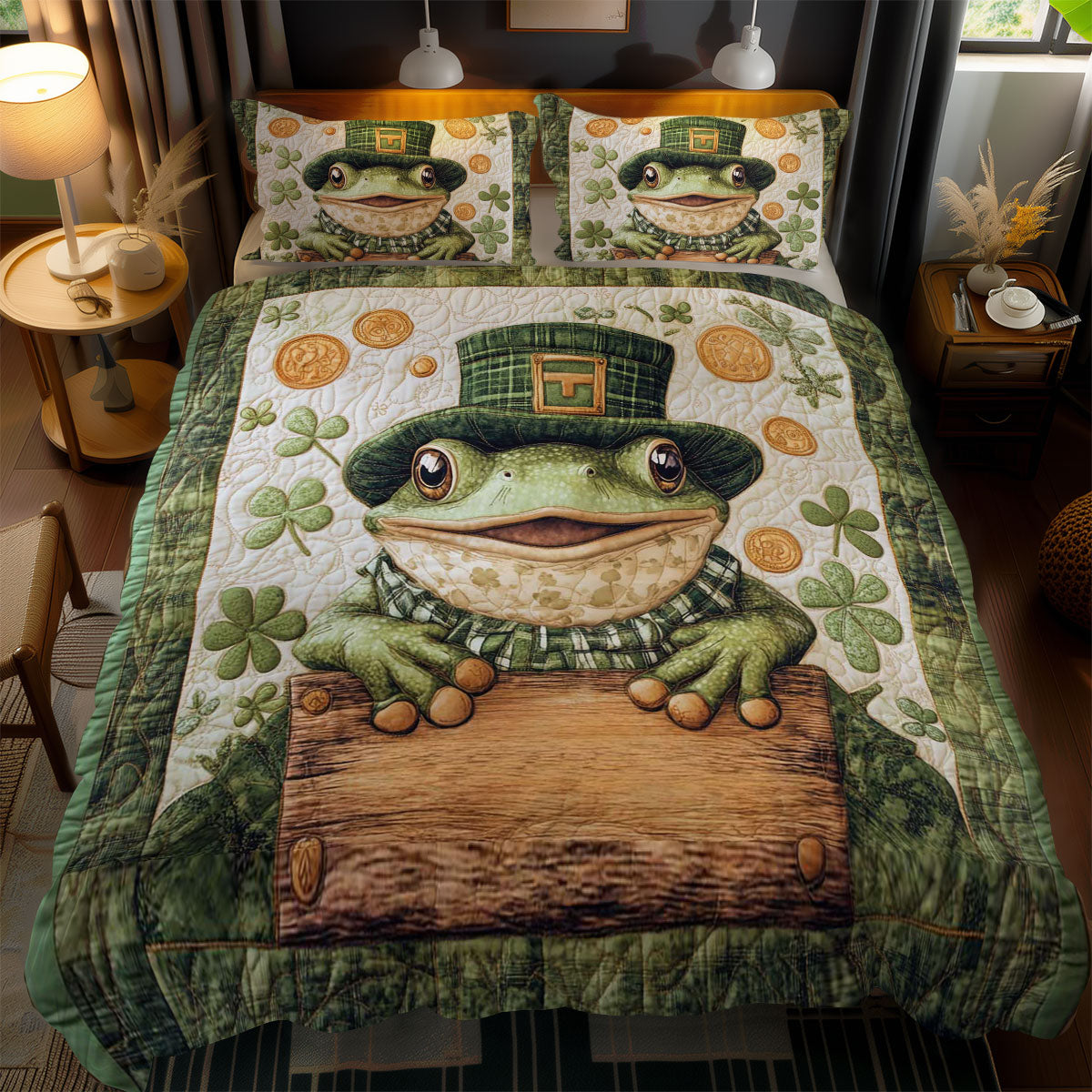 Leprechaun Frog WN0402082CL Duvet Cover Set