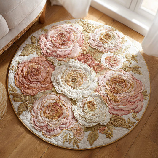 Blooming Roses CW1308025CL Quilted Round Mat
