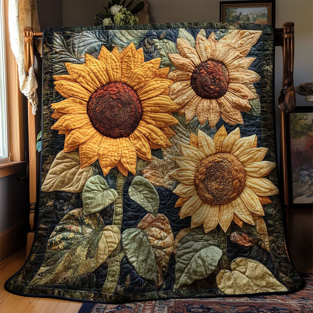 Sunflower Harmony WN1302030CL Quilt