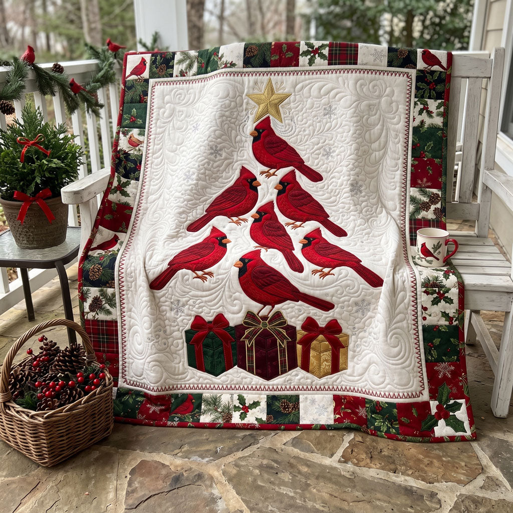 Christmas Cardinal Tree Of Joy WN2706003CL Quilt