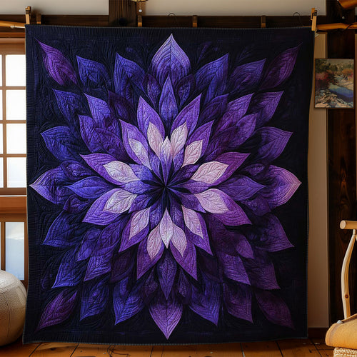 Enchanted Violet Flower WN1303073CL Quilt