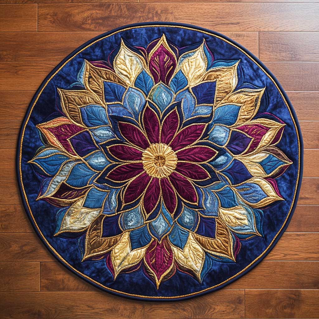 Mandala Blossom WN1705035CL Quilted Round Mat