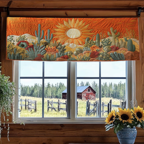 Cactus Moonrise WN1106018CL Quilted Valance