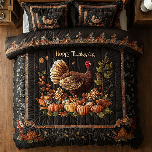 Golden Turkey Feast WN0708049CL Duvet Cover Set