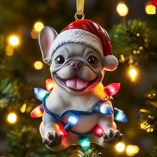 Bulldog Glow CW1511051CL Christmas Ornament