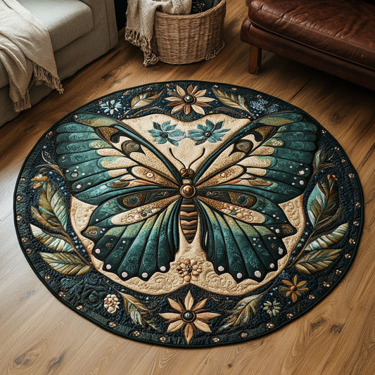 Ethereal Butterfly KL1612029CL Quilted Round Mat