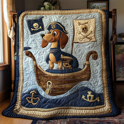 Pirate Dachshunds WN1001031CL Quilt