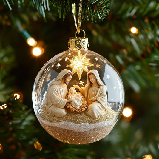 Blessed Family CP0112096CL Christmas Ornament