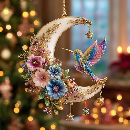 Crescent Hummingbird CW0412085CL Christmas Ornament